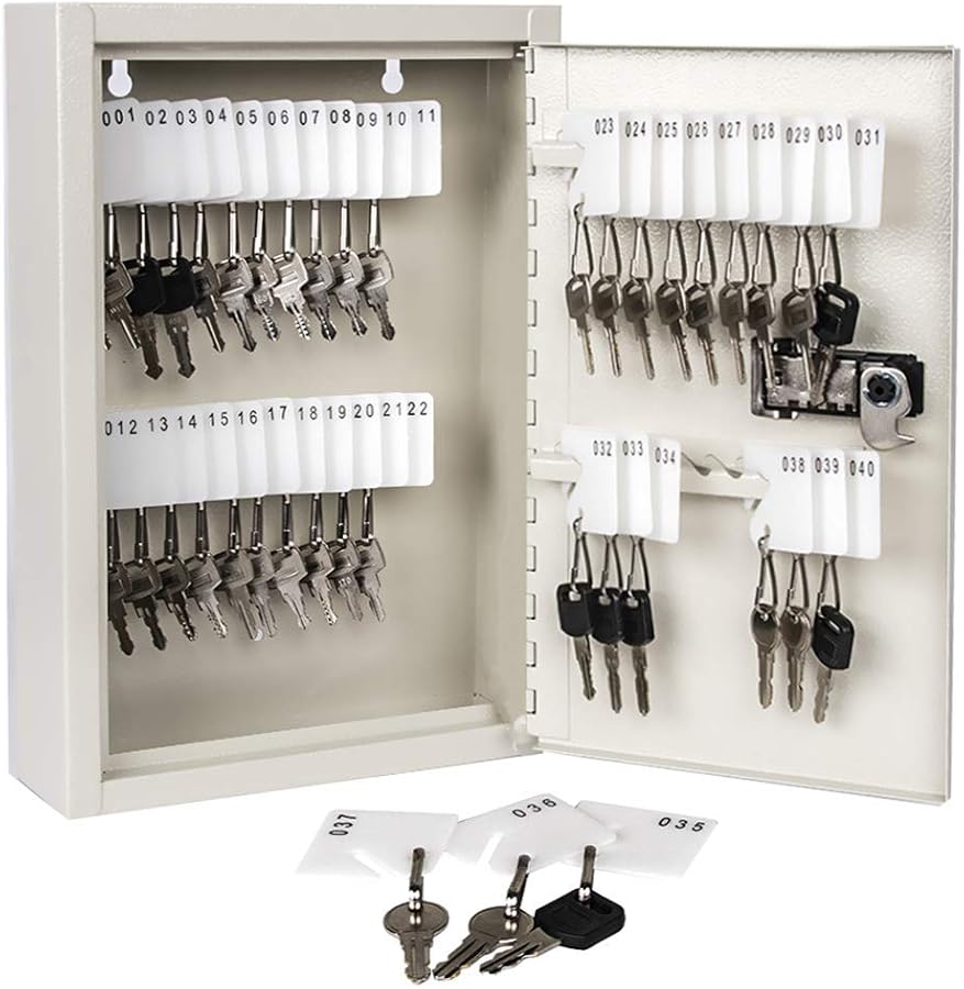 KYODOLED Key Storage Lock Box with Code, Locking Key Cabinet, 40