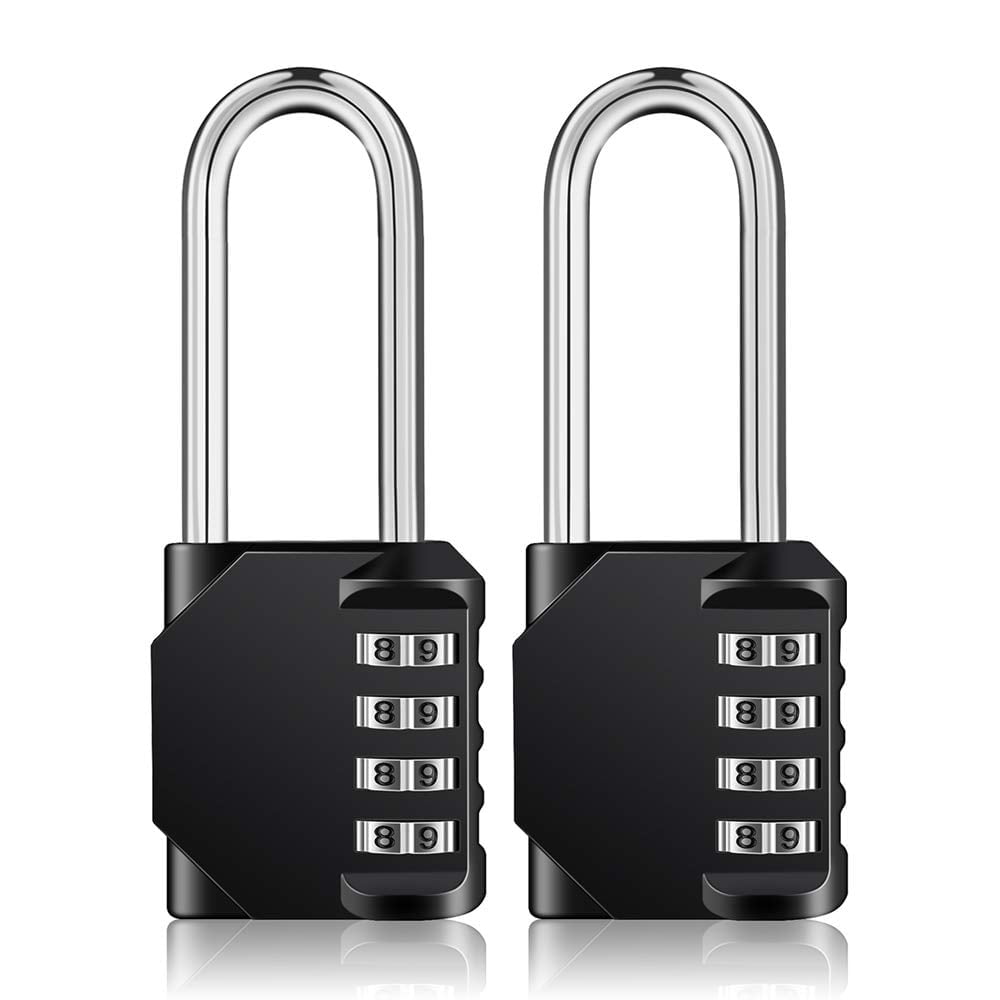 Somnr 4 Digit Combination Lock 2.5 Inch Long Shackle and Outdoor
