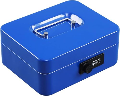 xydled Steel Cash Box Safe with Combination Lock
