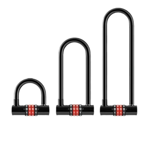 Extended U-shaped Anti-theft Combination Lock Double Glass Door
