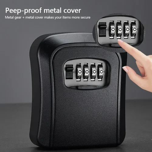 Lock Key Storage Box Wall Mount Outdoor Lock Box for House Keys