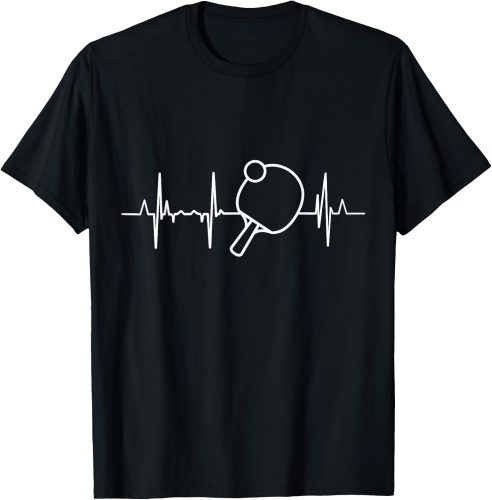 Table Tennis Heartbeat Ping Pong T-Shirt