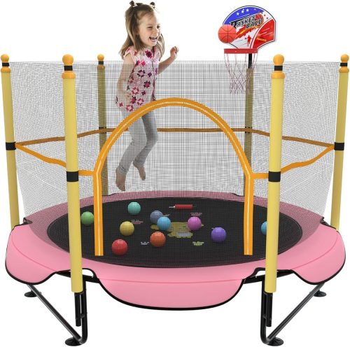 5FT Trampoline for Kids Toddler Indoor Trampoline with Safety