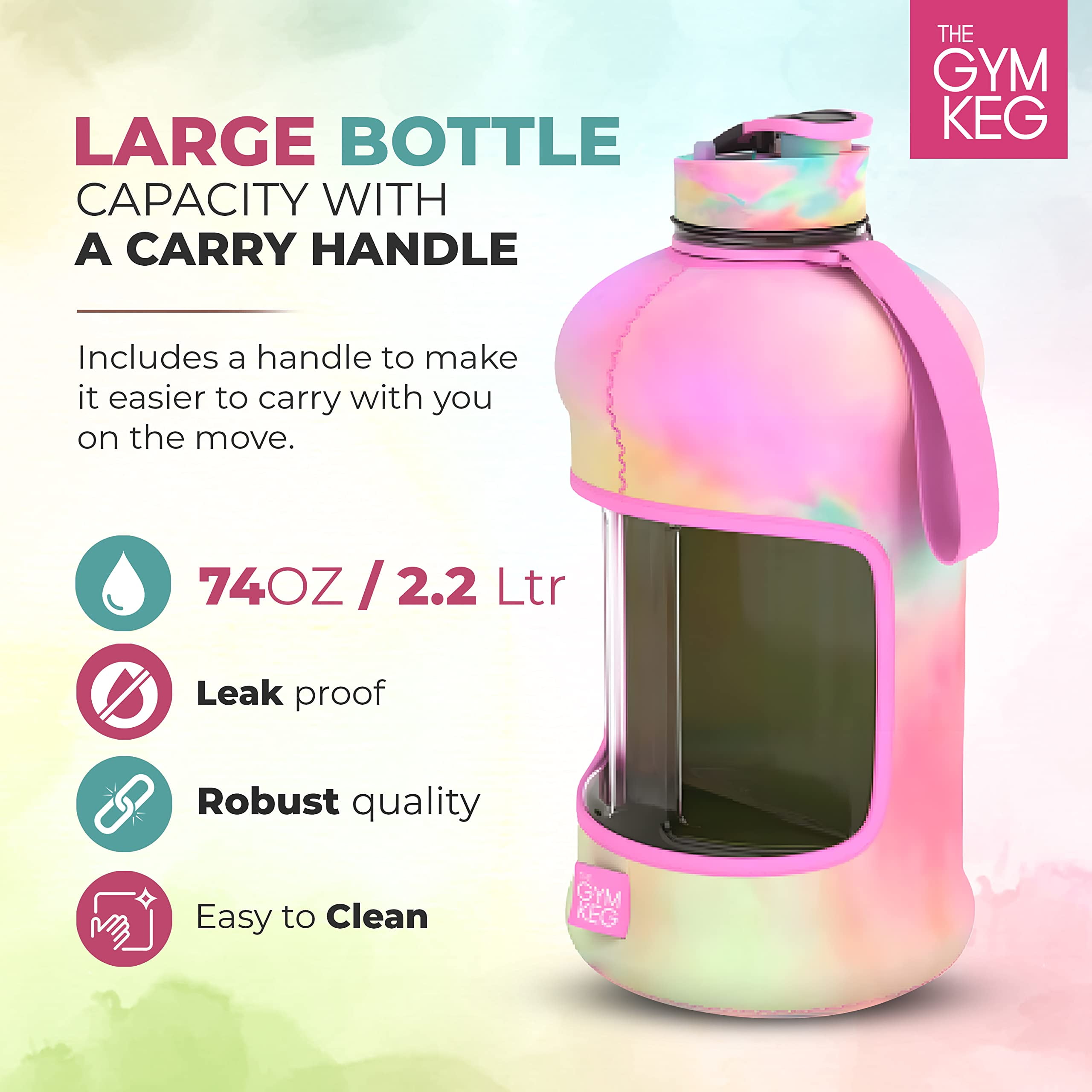 The Gym Keg Sports Water Bottle (2.2 L)
