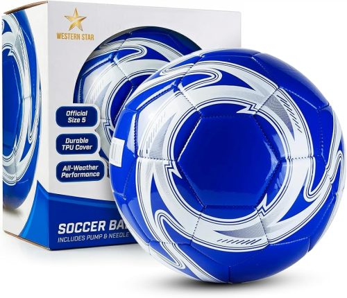 Western Star Soccer Ball Helix- Size 3 4 5 - Official Match Grade