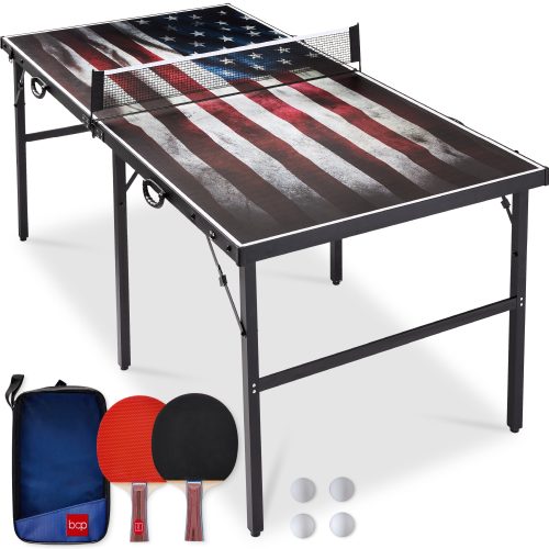 Best Choice Products 6x3 Foot Portable Ping Pong Table, Folding