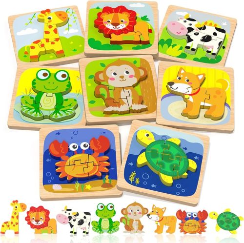 Benresive Wooden Toddler Puzzles