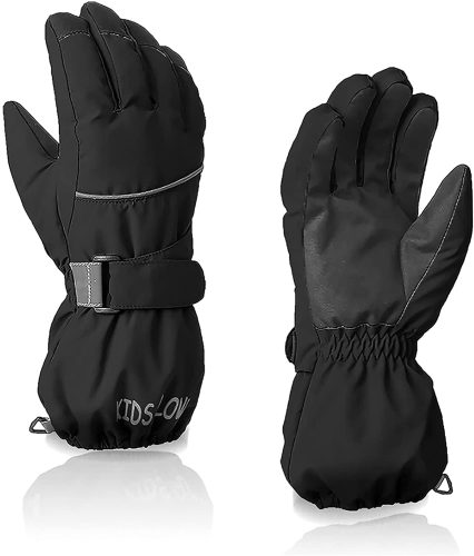 Zando Snow Gloves for Kids Winter Gloves for Girls Waterproof Ski