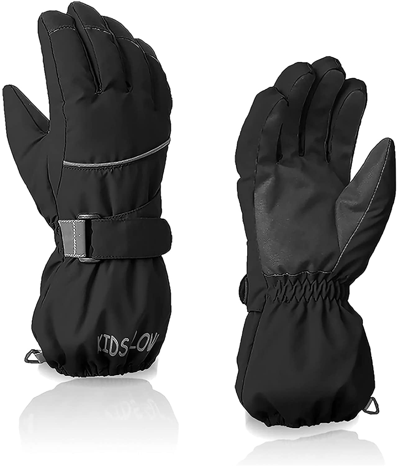 Zando Snow Gloves for Kids Winter Gloves for Girls Waterproof Ski