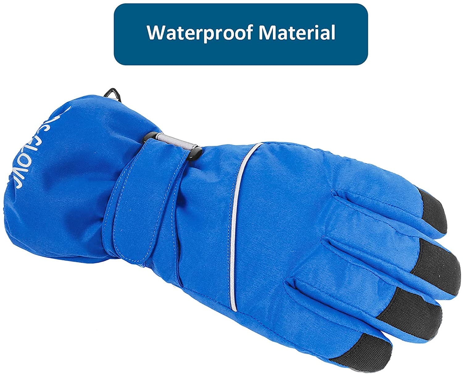 Zando Snow Gloves for Kids Winter Gloves for Girls Waterproof Ski