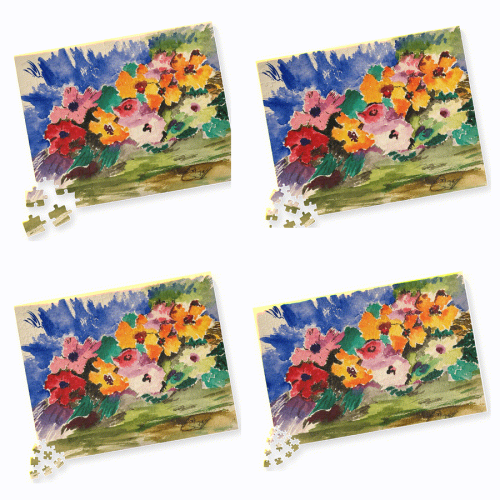 PimsArt Spring Garden Flower Bouquet Jigsaw Puzzle From Original