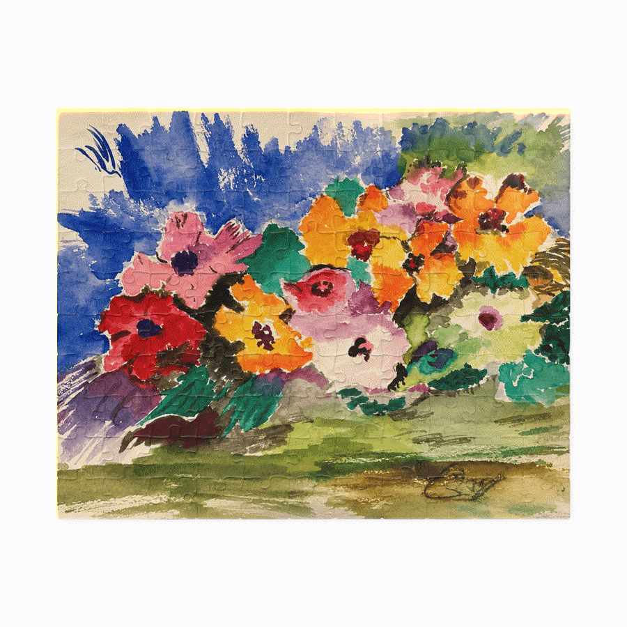 PimsArt Spring Garden Flower Bouquet Jigsaw Puzzle From Original