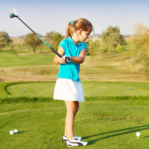 Junior Complete Golf Club Set for Kids with Rain Hood Right Hand