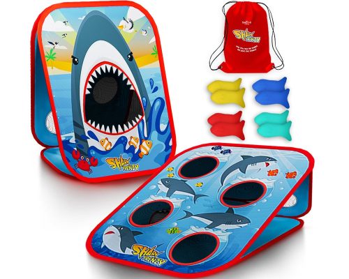 Shark Frenzy™ | 2-in-1 Bean Bag Toss Game for Kids | 5-Second