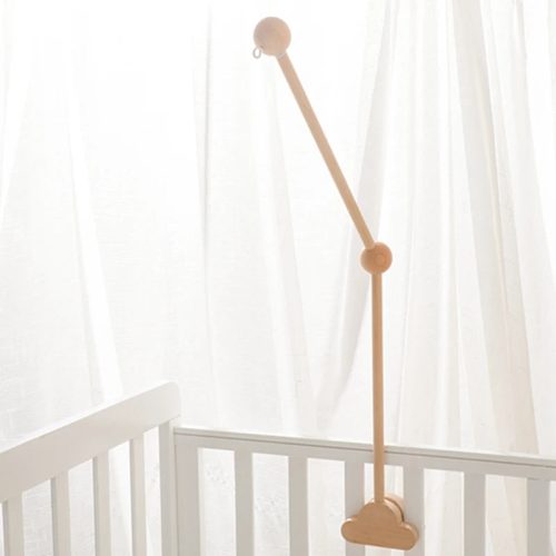 Baby Crib Mobile Arm,HBM Wooden Mobile Arm for Crib Mobile Hanger