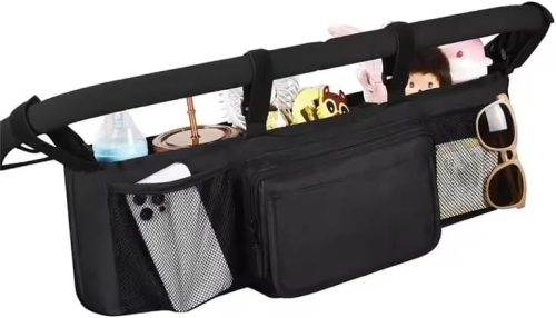 Double Baby Stroller Organizer With 2 Cooler Pockets- For Bob Duallie
