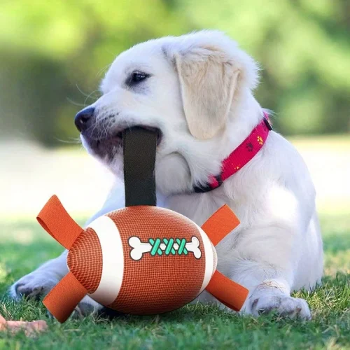 Durable Rubber Dog Soccer Ball - Suitable for all breeds of