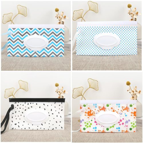 4 Packs Baby Wipes Dispenser,Portable Refillable Wipe Holder With