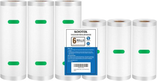 Kootek Vacuum Sealer Bags, 6 Pack 3 Rolls 6"x16.4' and 3 Rolls