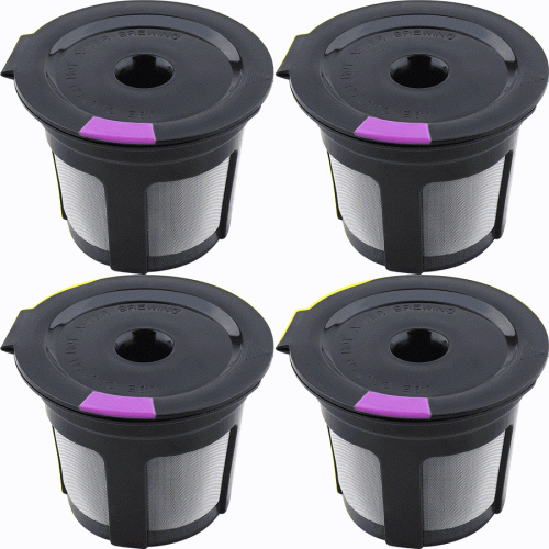 Reusable K Cups for Keurig 2.0&1.0, 4 Packs Universal Refillable K