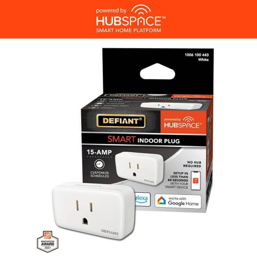 15 Amp 120-Volt Indoor Smart Plug and Timer Wi-Fi Bluetooth Single
