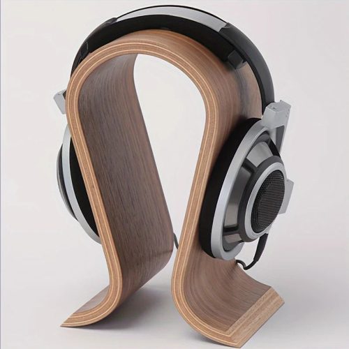Headphone stand U-shaped wooden, wooden headphone stand Desktop