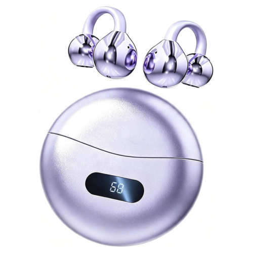 Open Ear Clip On Wireless Earbuds Bluetooth 5.4 Sports Headphones