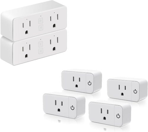 4pcs Mini Smart Plug Bundle with 2pcs Dual Smart Plug