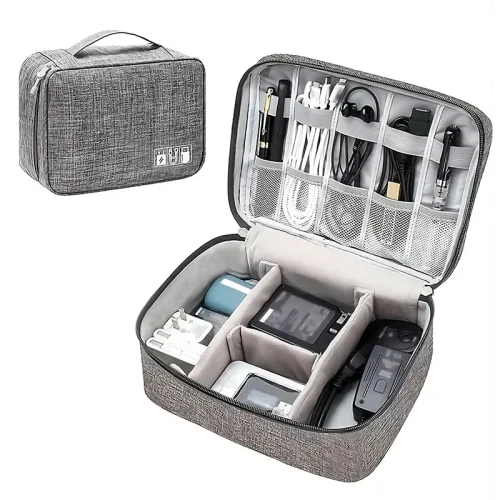 Cable Storage Bag Waterproof Digital Electronic Organizer Portable