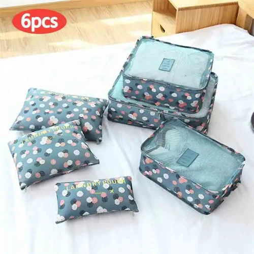6 PCS Travel Storage Bag Set for Clothes Tidy Organizer Wardrobe