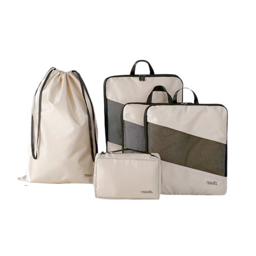 Compression Packing Cubes Set – 6pc Travel Organizers for Backpackers