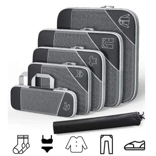 6Pcs Set Travel Storage Organizer Portable Clothes Storage Bags