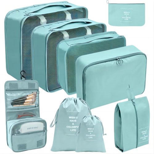 Packing Cubes 9 Set, Travel Packing Organizers with Large