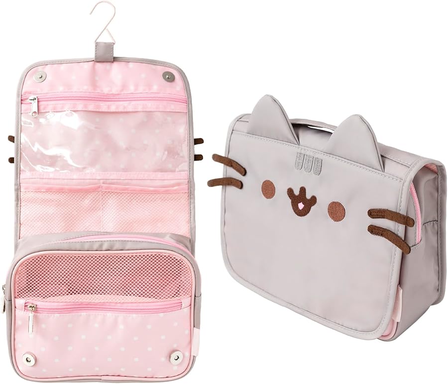 Pusheen Hanging Travel Toiletry Bag, Travel Bag, Pusheen Gifts