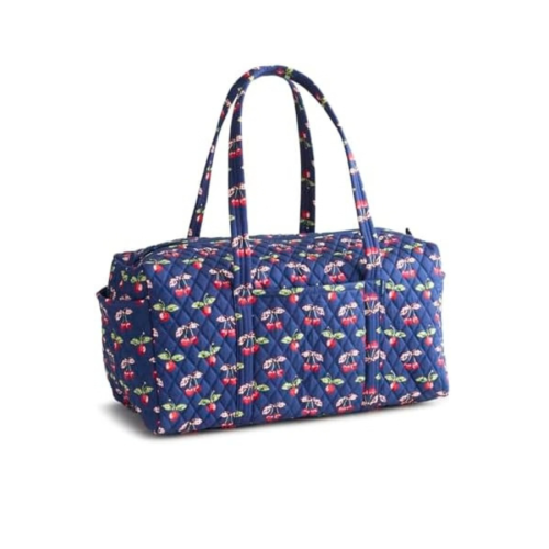 Vera Bradley Women's Premium Cotton Original Duffel Bag – Carry On