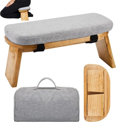 Namalu Bamboo Meditation Stool Foldable with Cushion