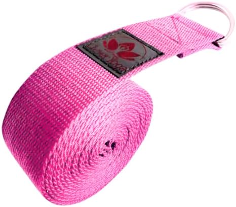 Clever Yoga - 8 ft Yoga Strap for Exercise & Physical Therapy, Leg