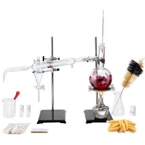 Essential Oil Distillation Kit, 500ml Distillation Apparatus, 3.3